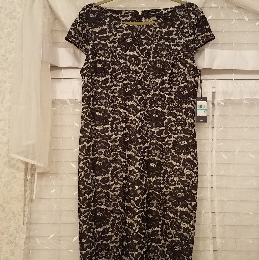 Tommy Hilfiger Cap Sleeve Cocktail Lace Dress 16